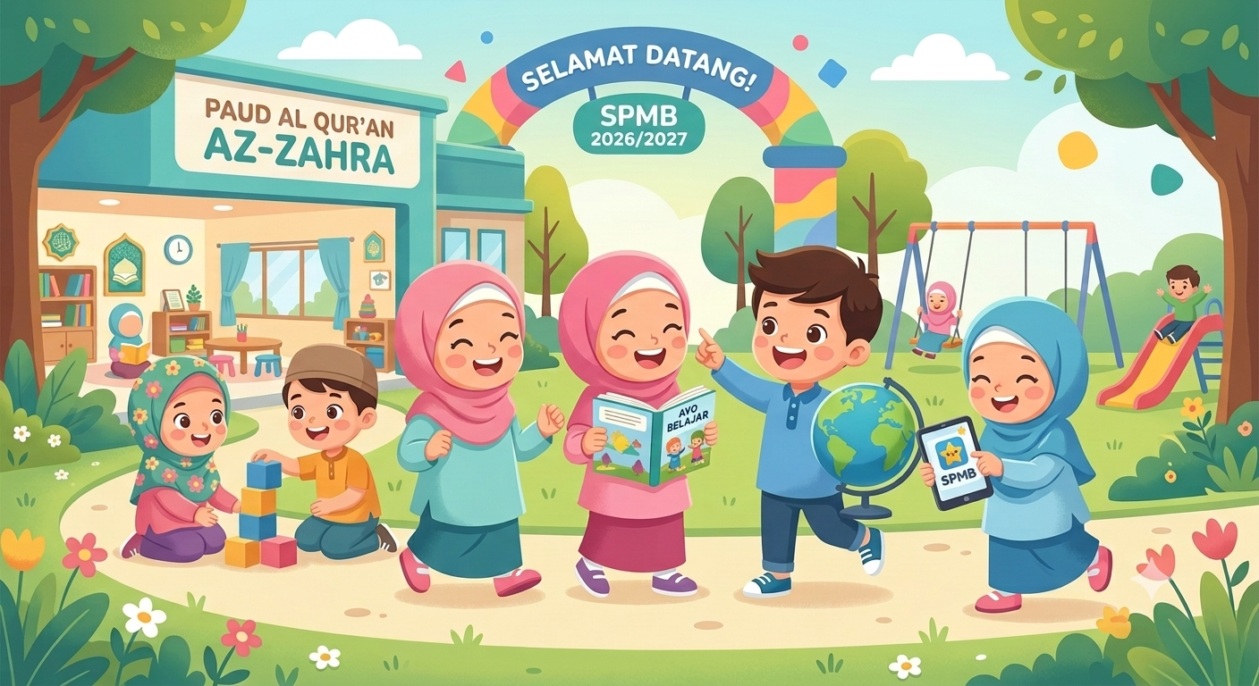 Ilustrasi siswa PAUD Al Qur'an Az-Zahra menyambut SPMB 2026/2027